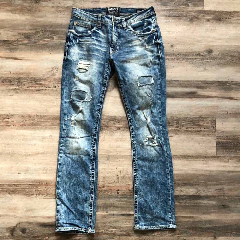 Men’s Salvage Havoc Slim Straight 32R Jeans